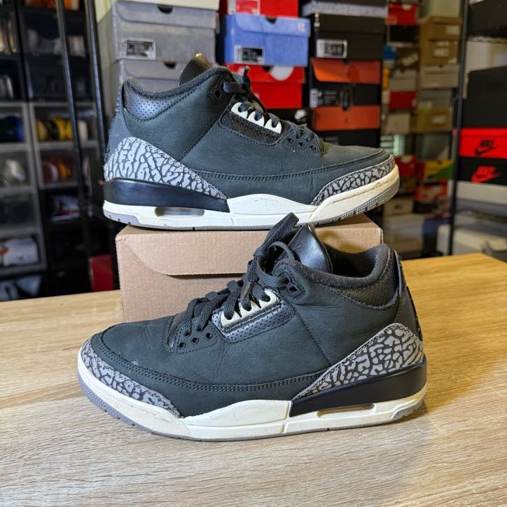 Size 7.5 M - AJ 3 Off Noir