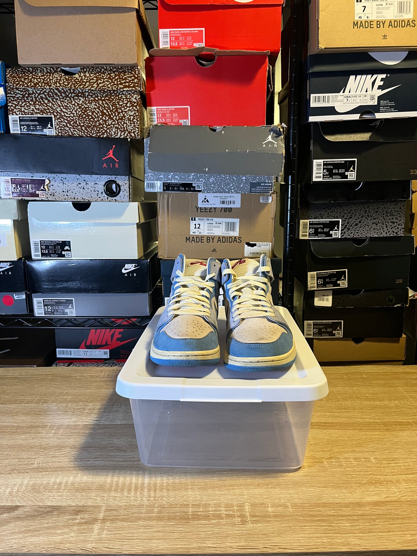 Size 8 M - AJ 1 Zoom Comfort 2 High University Blue
