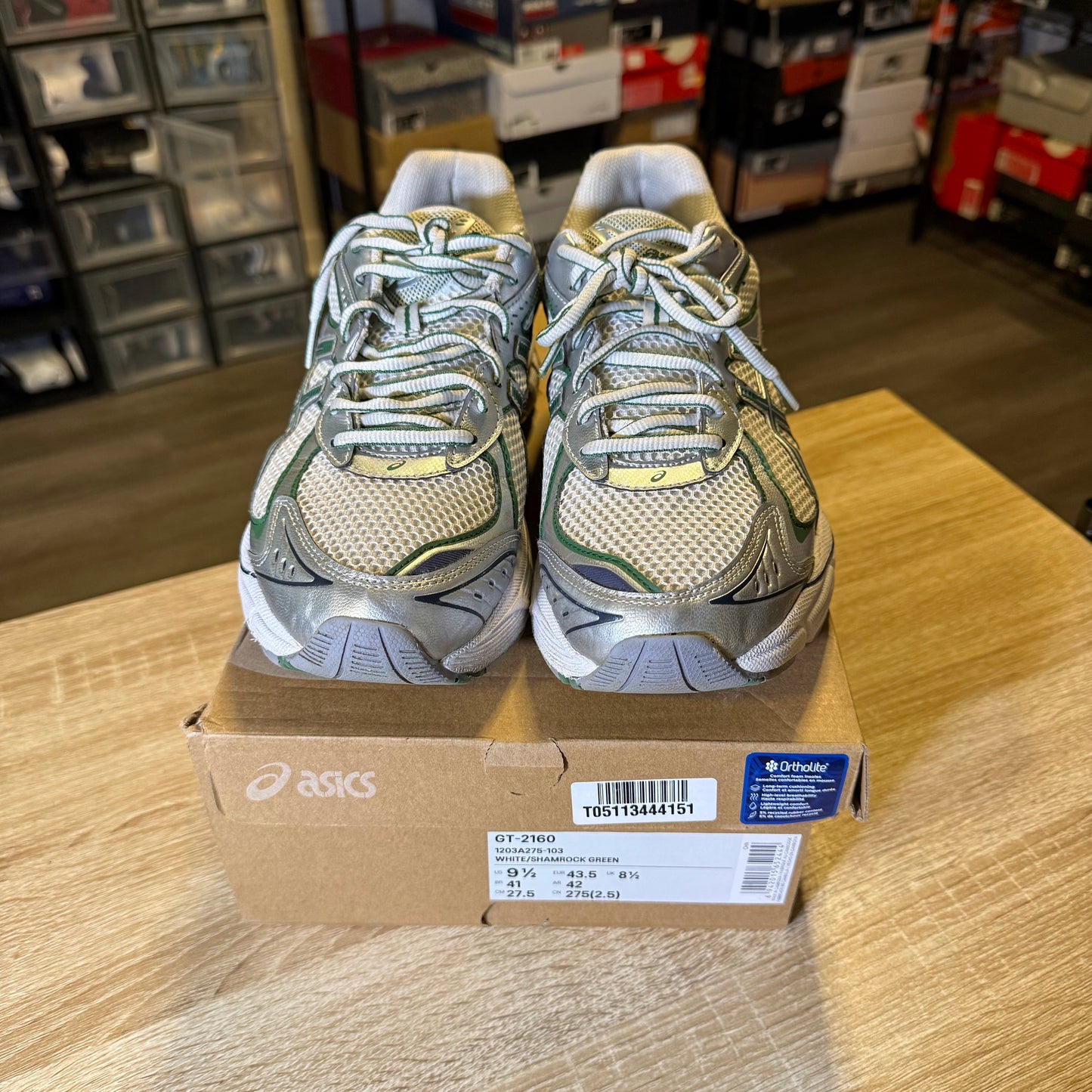 Size 9.5 - ASICS GT 2160 Shamrock Green