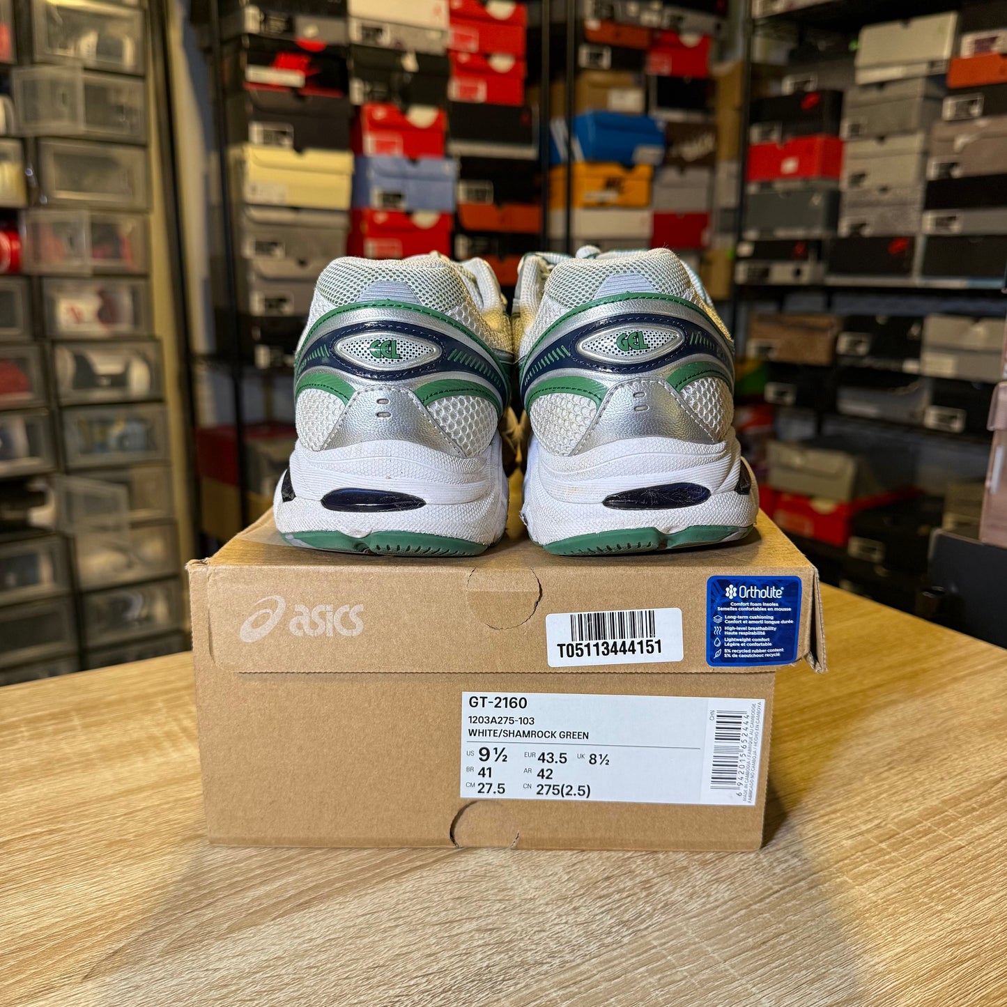 Size 9.5 - ASICS GT 2160 Shamrock Green
