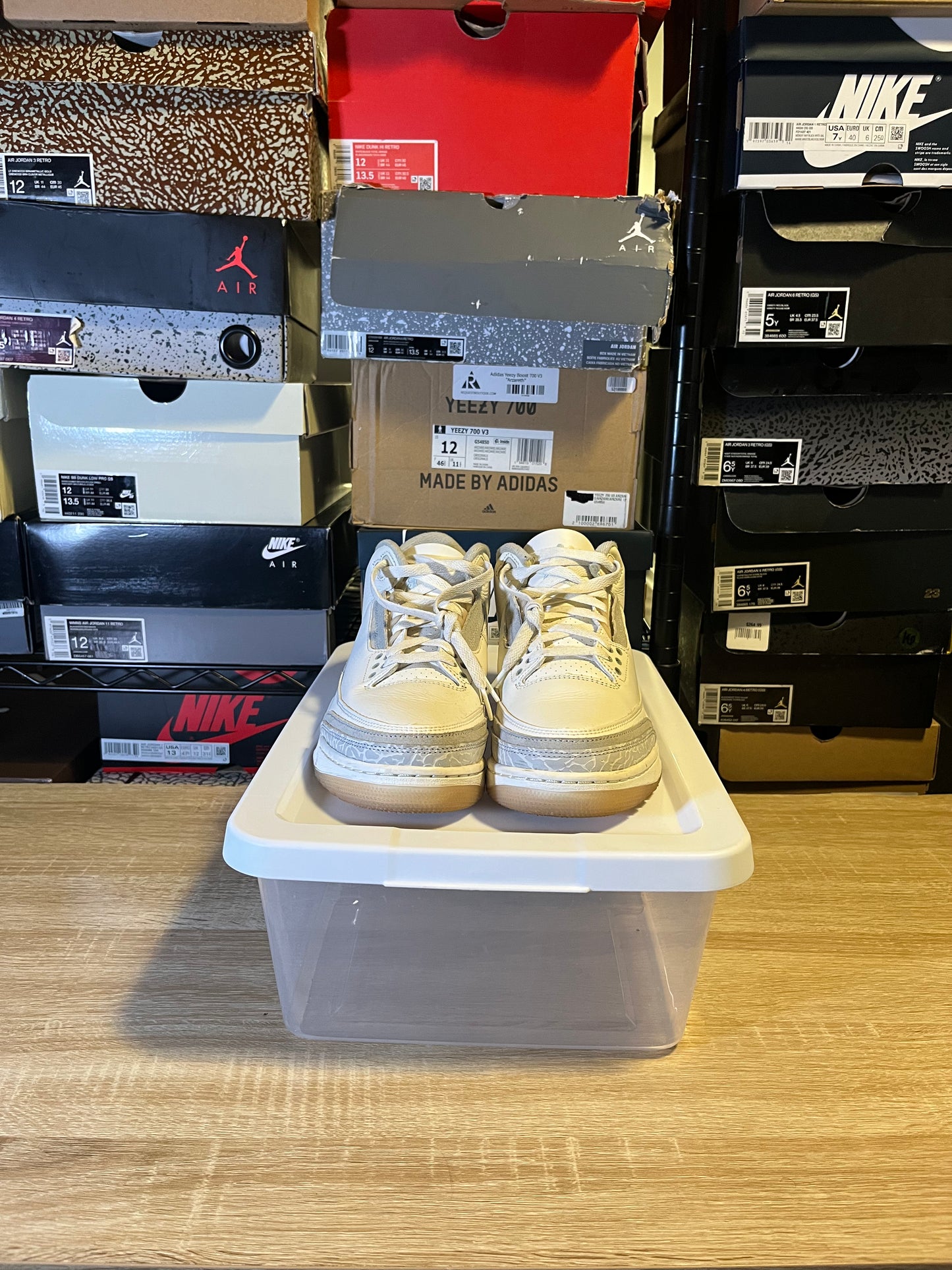 Size 8 - AJ 3 Craft Ivory