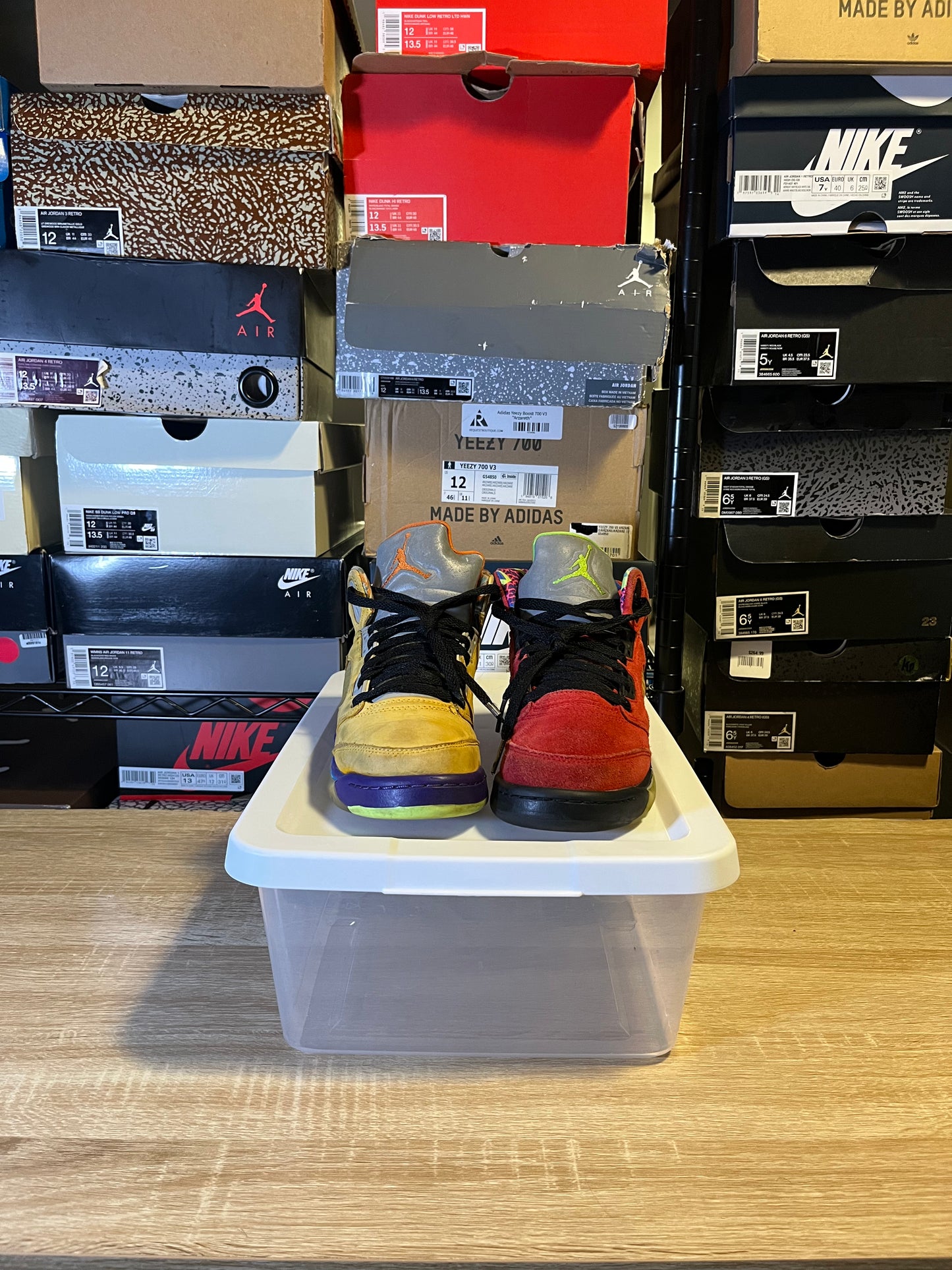 Size 6Y - AJ 5 What The