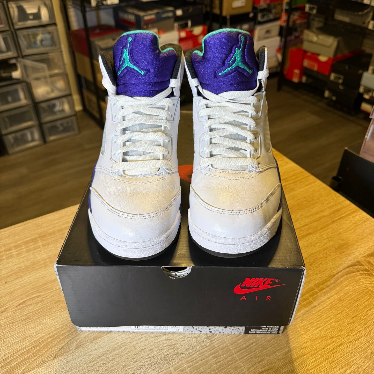 Size 9.5 - AJ 5 Grape