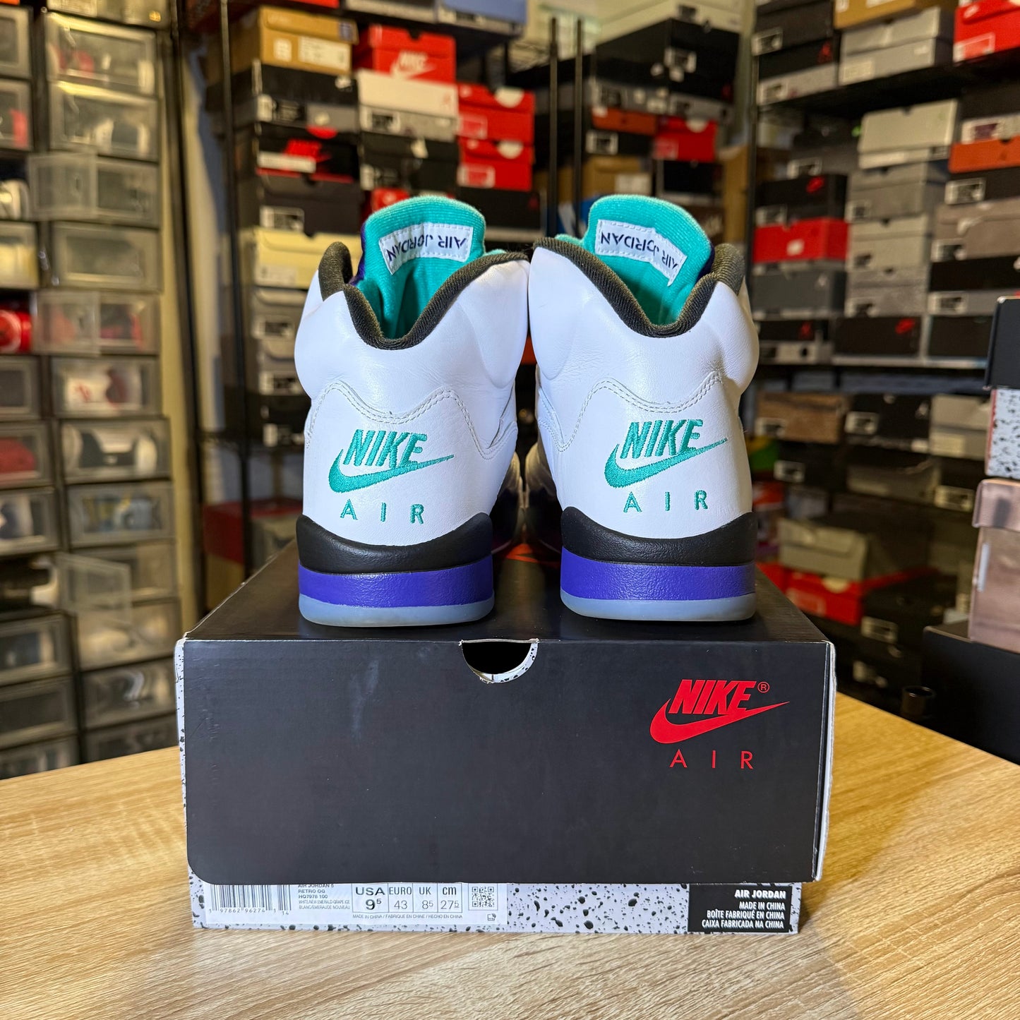 Size 9.5 - AJ 5 Grape