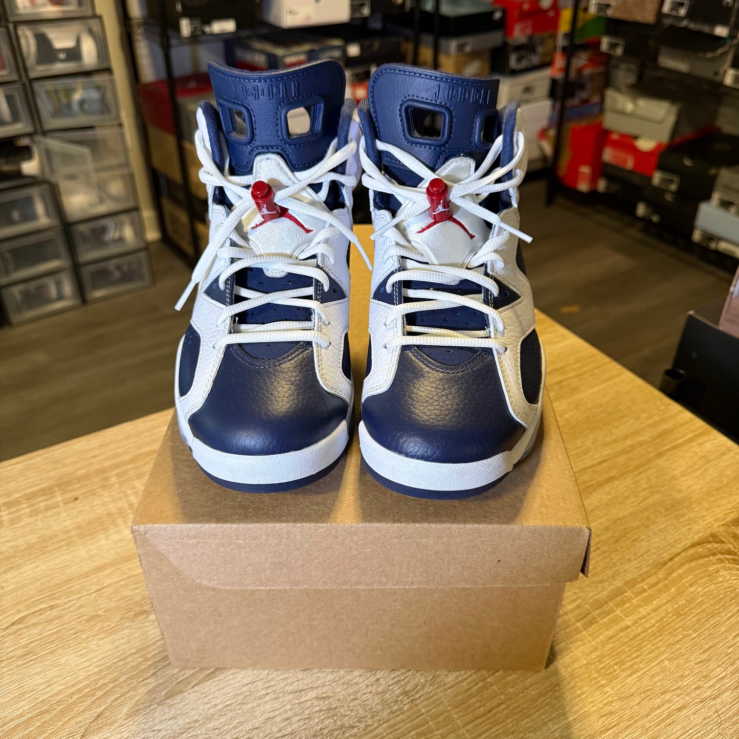 Size 7.5 - AJ 6 Olympic