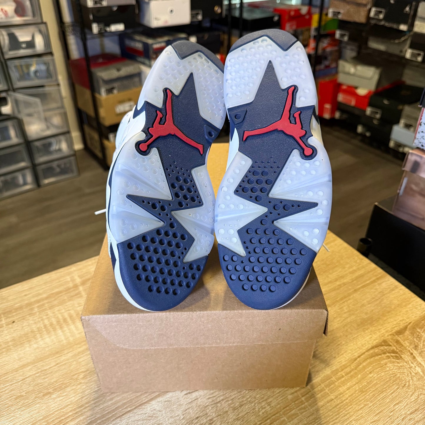 Size 7.5 - AJ 6 Olympic