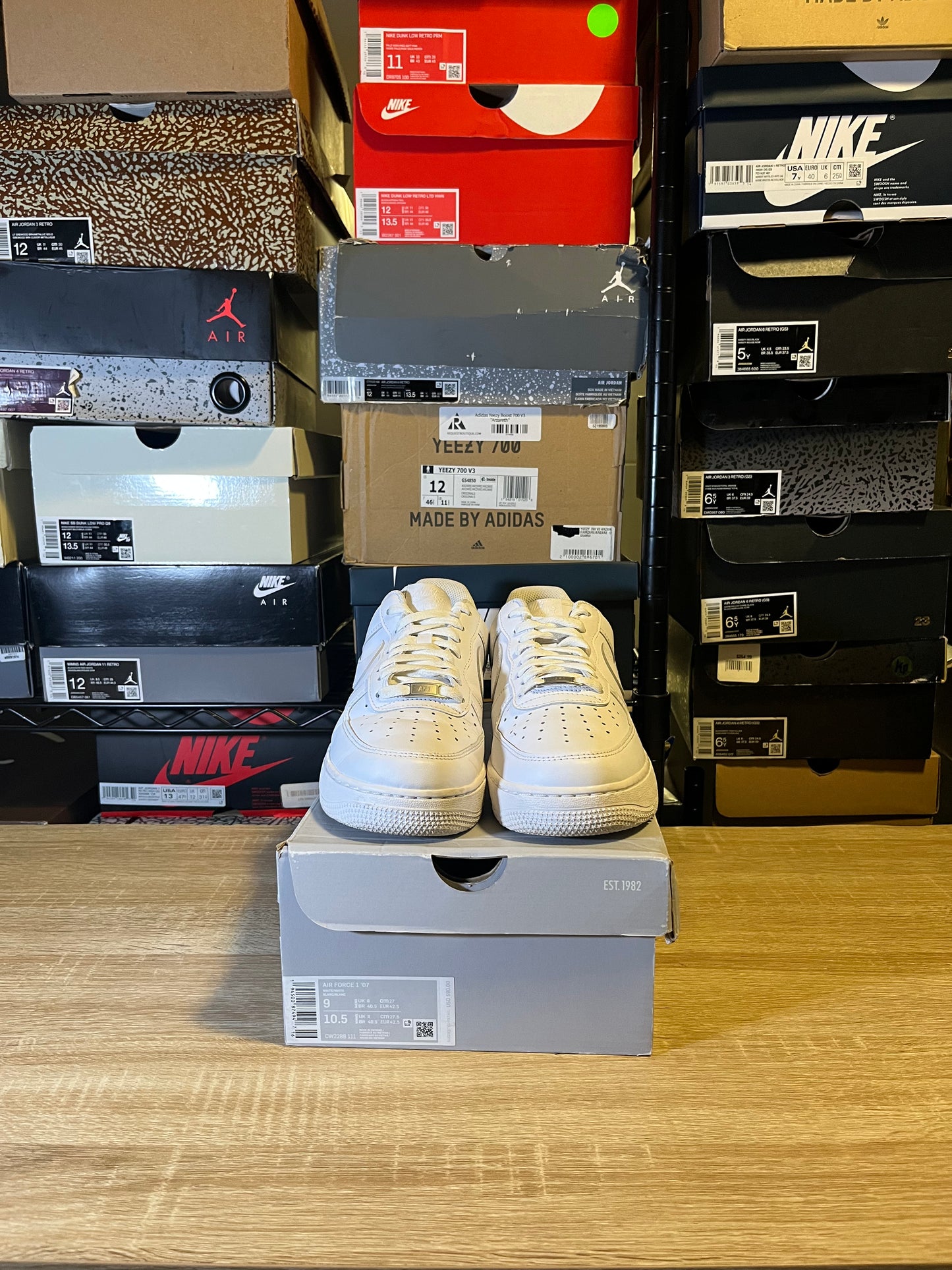 Size 9 - AF 1 White (2nd Pair)