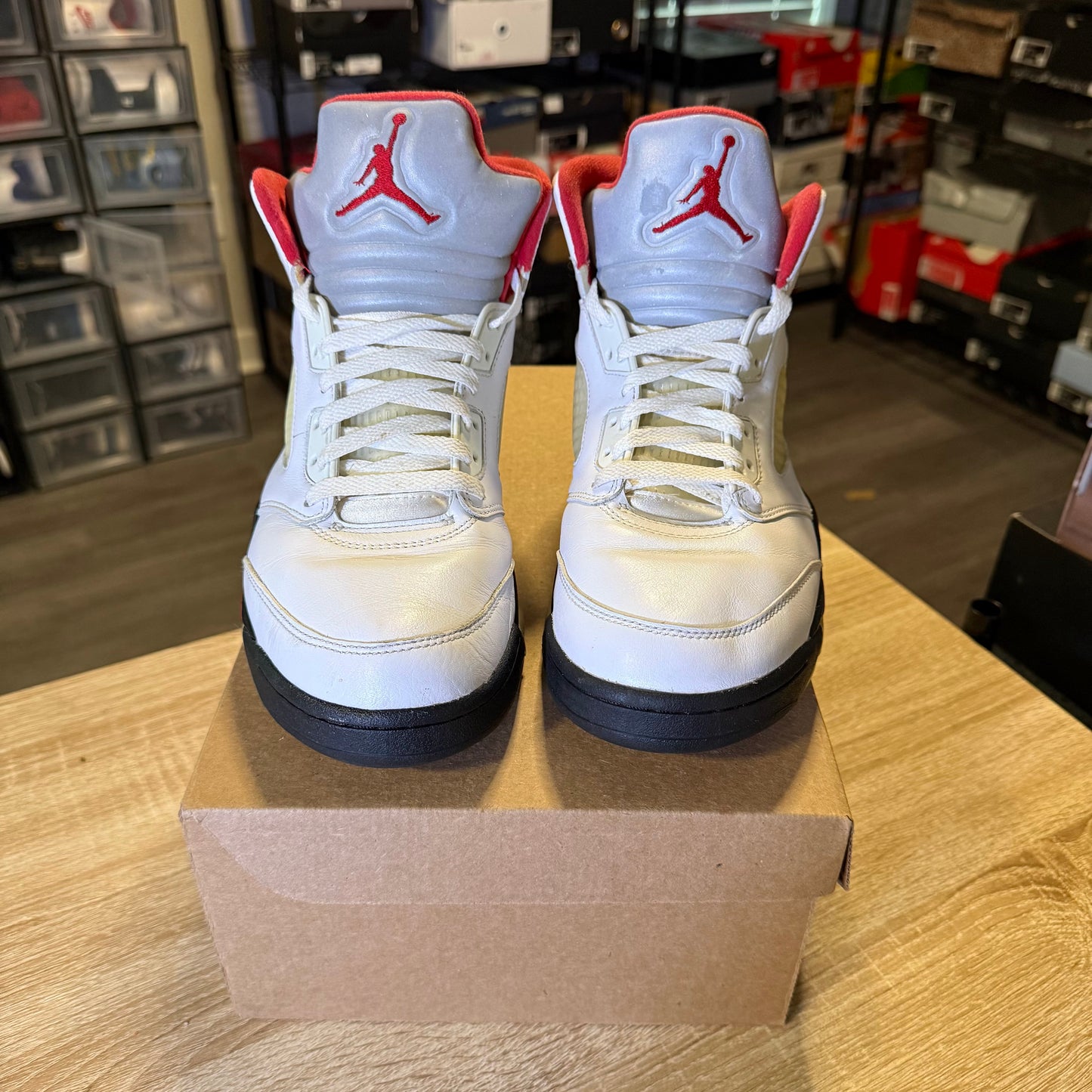 Size 9.5 - AJ 5 Fire Red