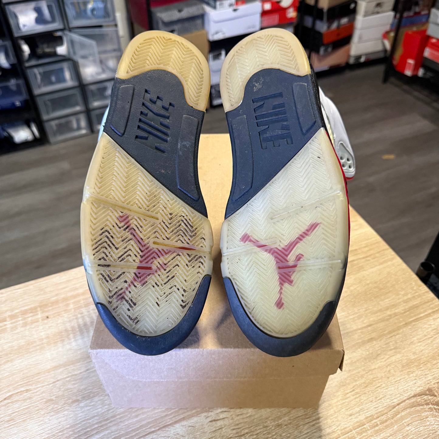 Size 9.5 - AJ 5 Fire Red