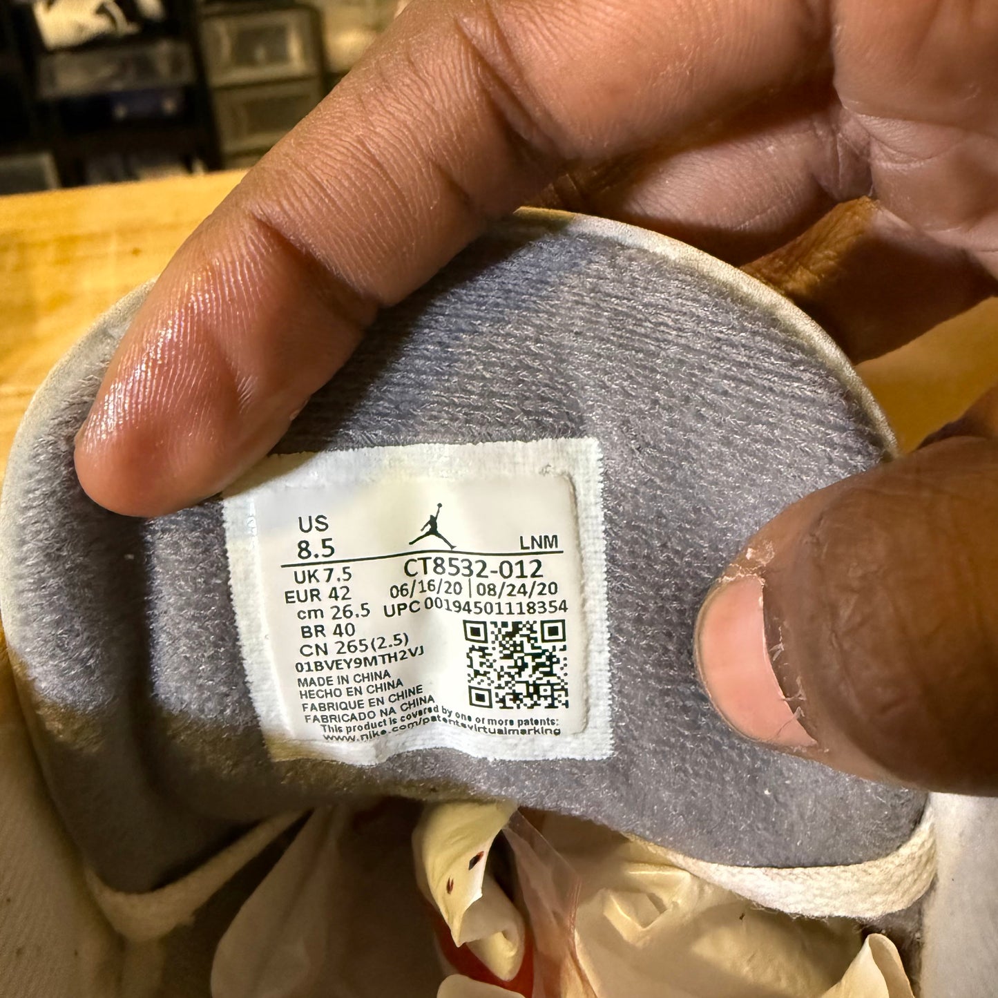 Size 8.5 - AJ 3 Cool Grey