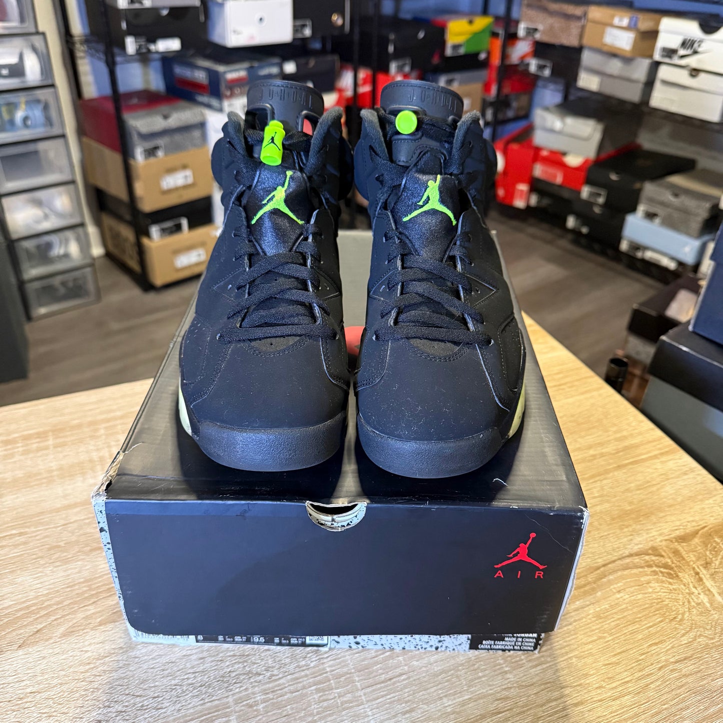 Size 8 - AJ 6 Electric Green