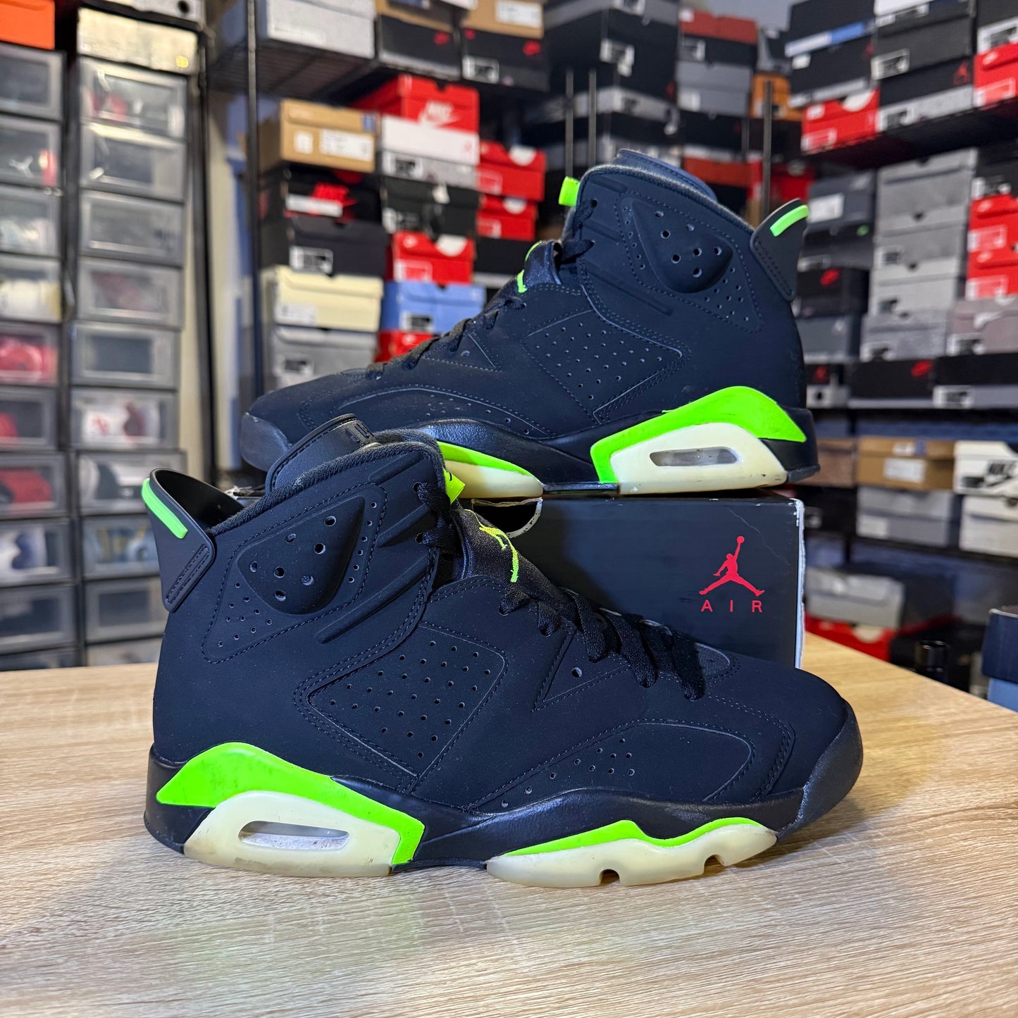 Size 8 - AJ 6 Electric Green