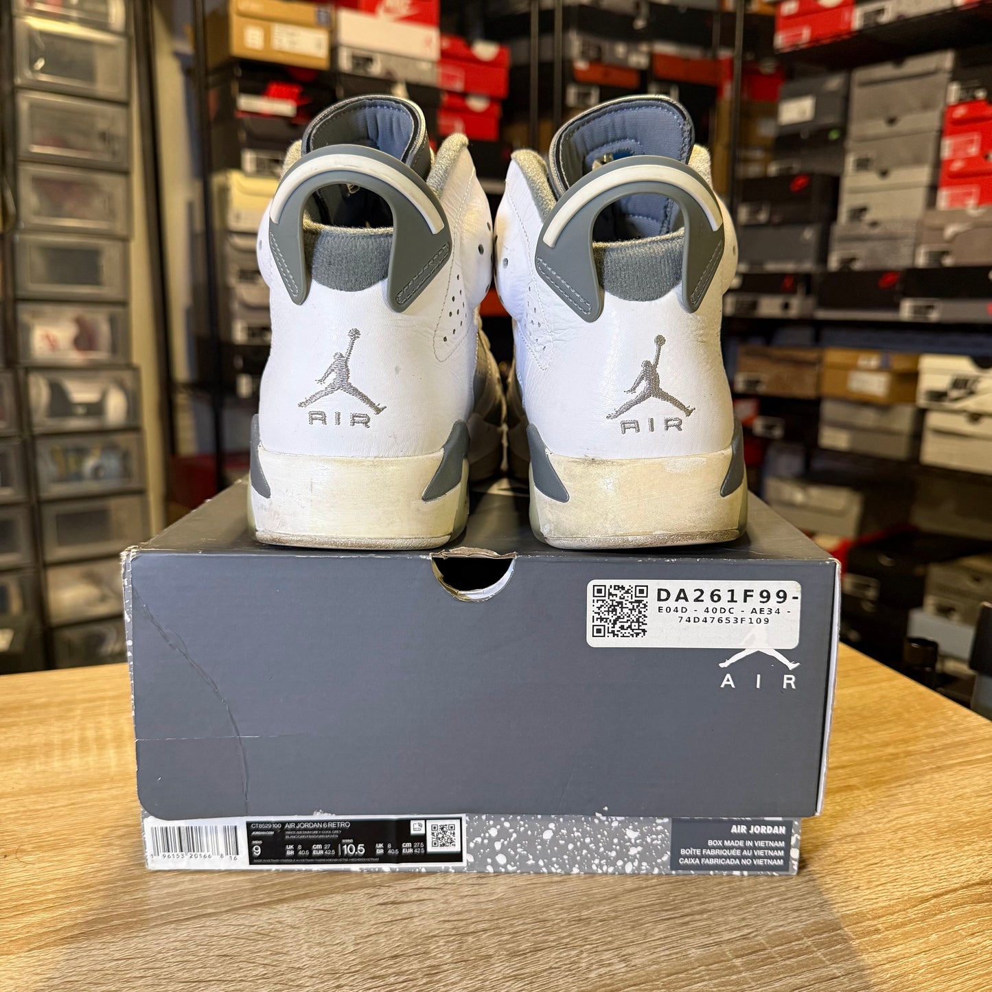 Size 9 - AJ 6 Cool Grey