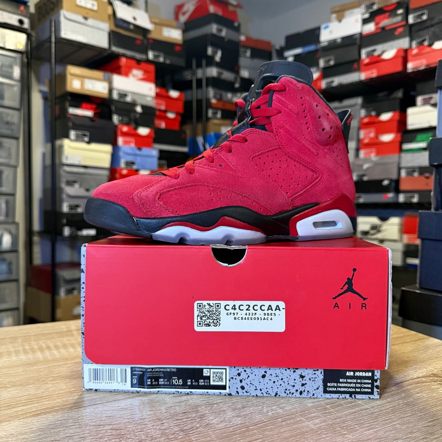 Size 9 - Air Jordan 6 Retro Toro Bravo