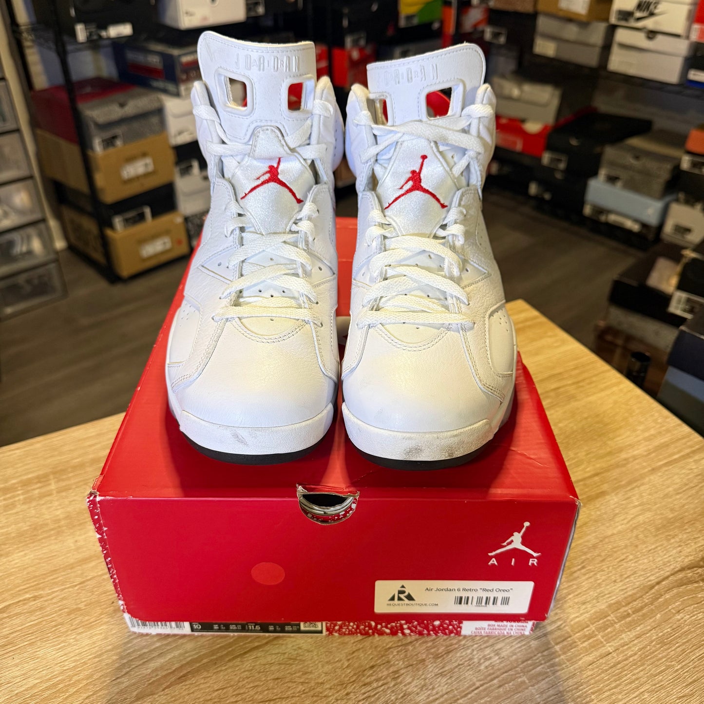 Size 10 - AJ 6 Red Oreo Size 10
