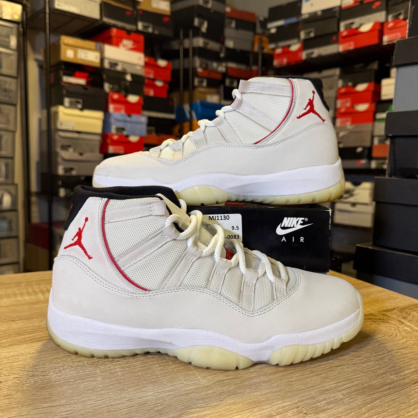 Size 9.5 - AJ 11 Platinum Tint