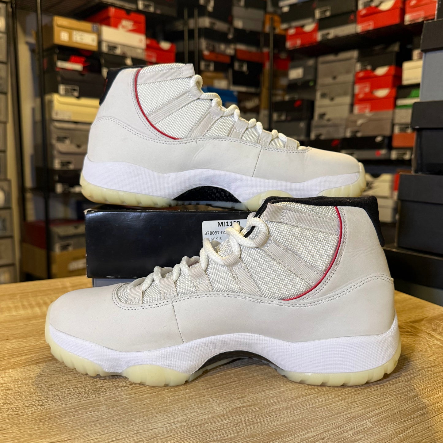 Size 9.5 - AJ 11 Platinum Tint