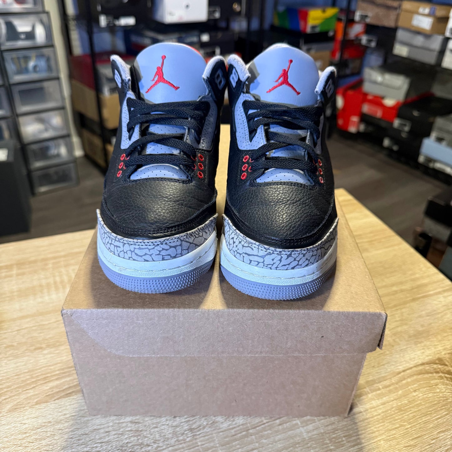 Size 6.5Y - AJ 3 Black Cement