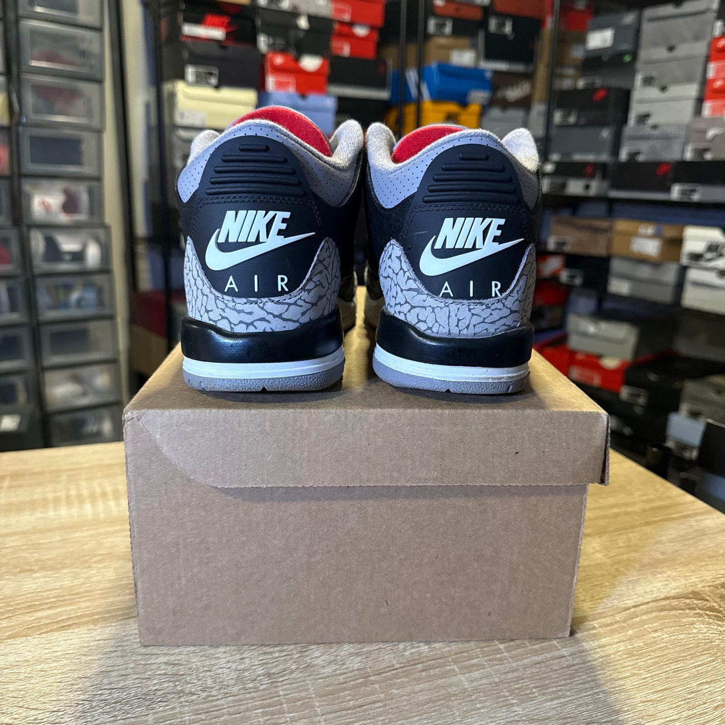 Size 6.5Y - AJ 3 Black Cement