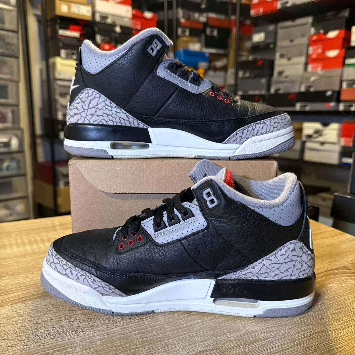 Size 6.5Y - AJ 3 Black Cement