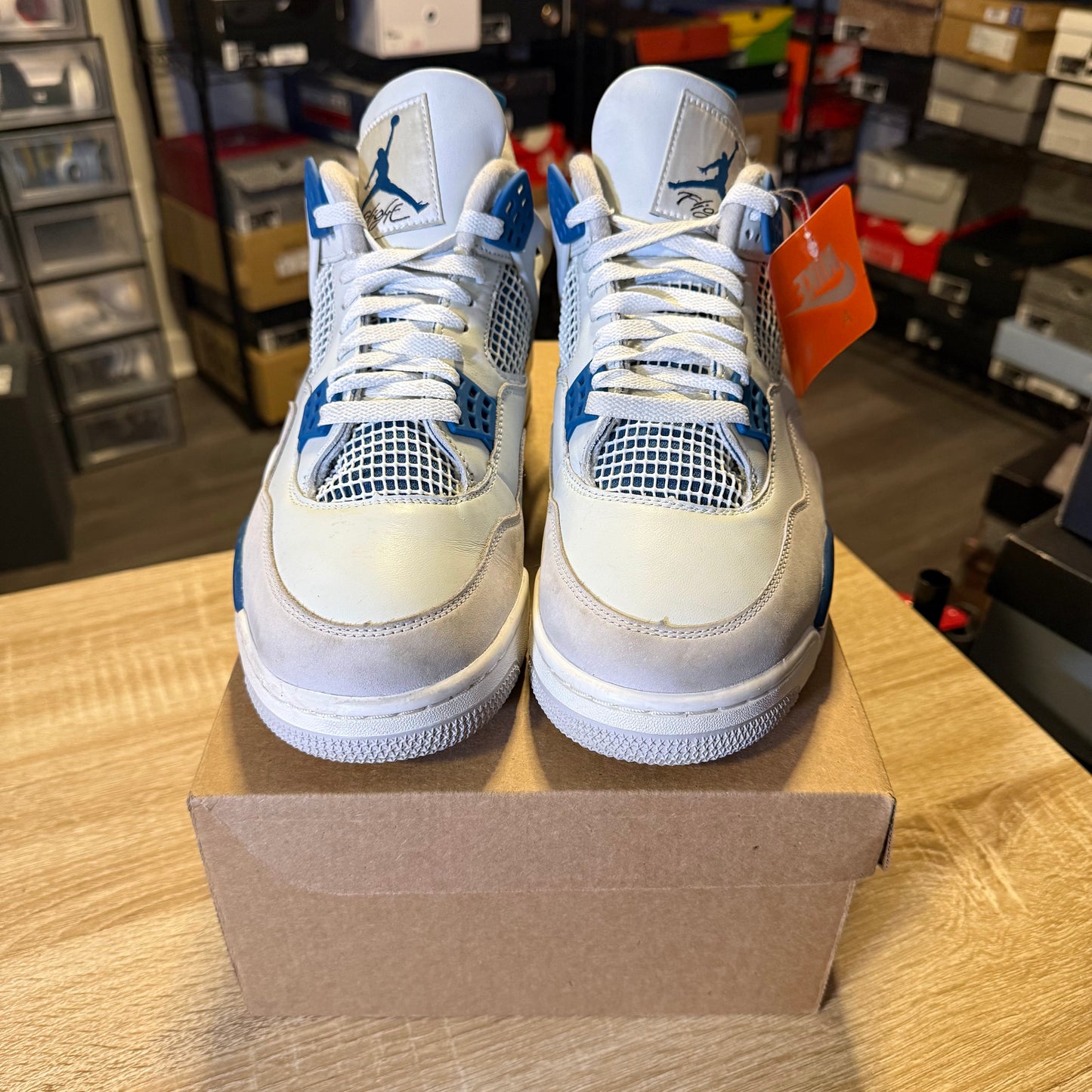 Size 12 - AJ 4 Military Blue