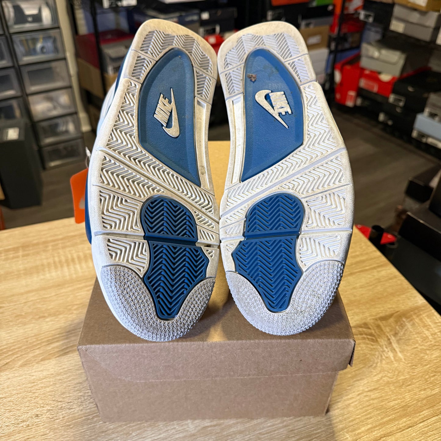 Size 12 - AJ 4 Military Blue