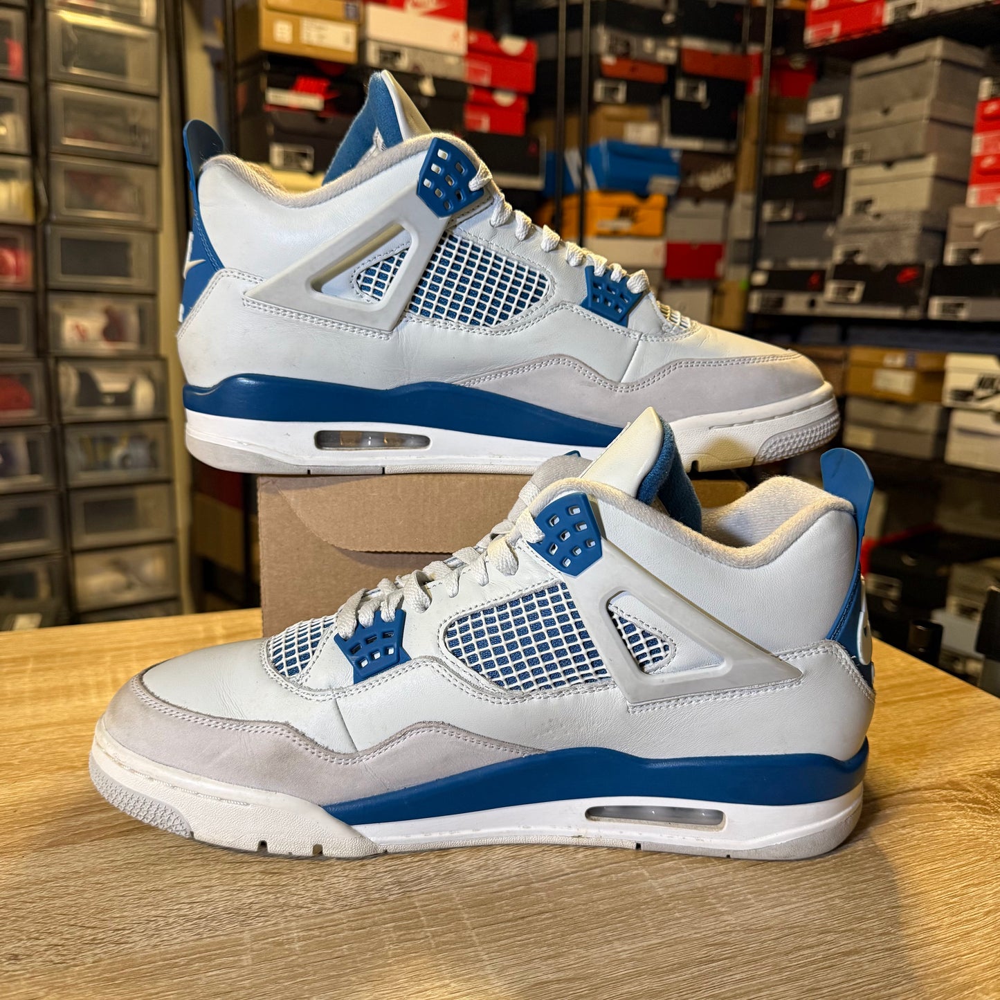Size 12 - AJ 4 Military Blue