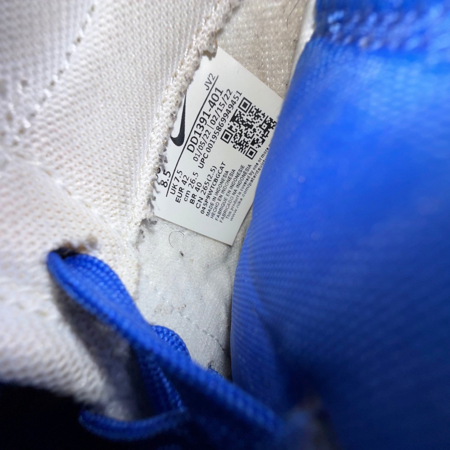 Size 8.5 - Dunk Racer Blue