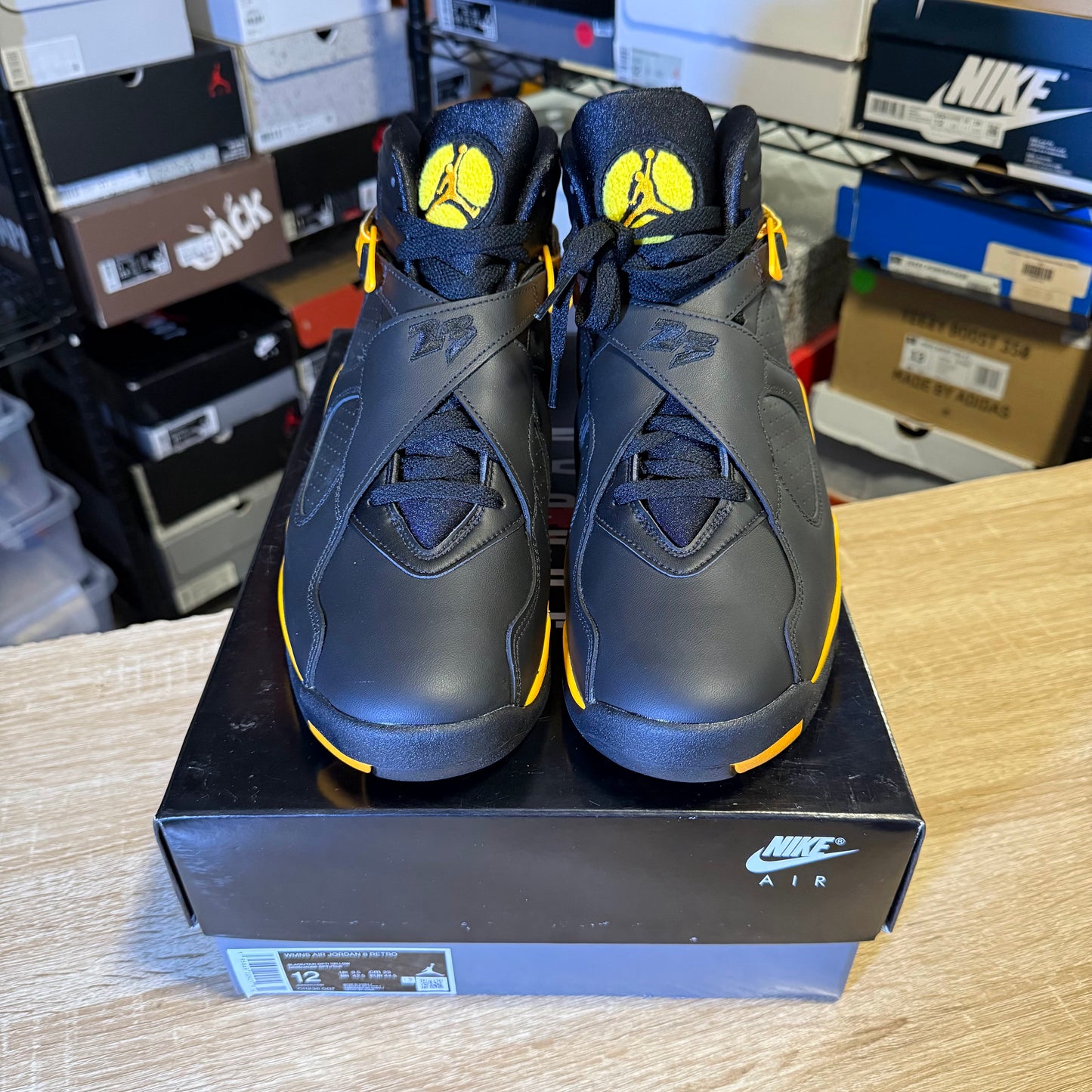 Size 10.5 M - AJ 8 Taxi Yellow