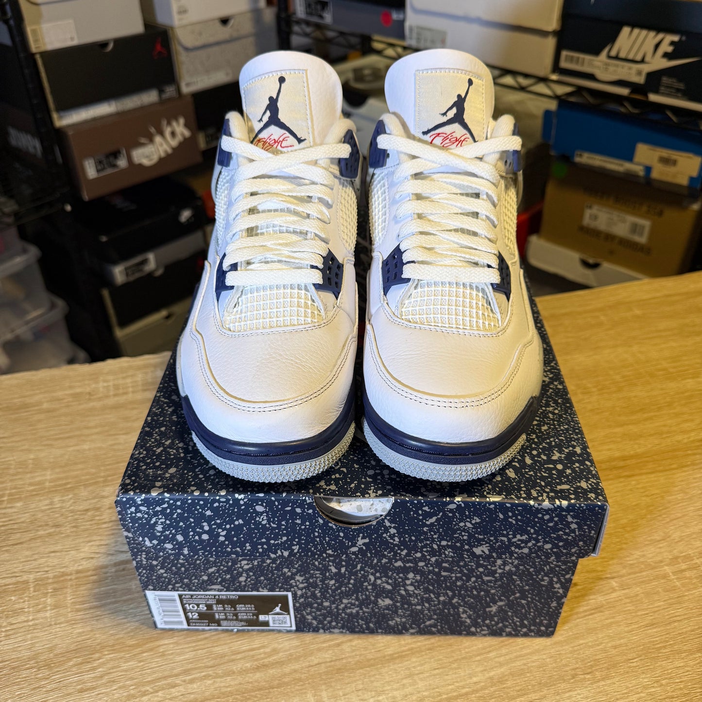 Size 10.5 - AJ 4 Midnight Navy