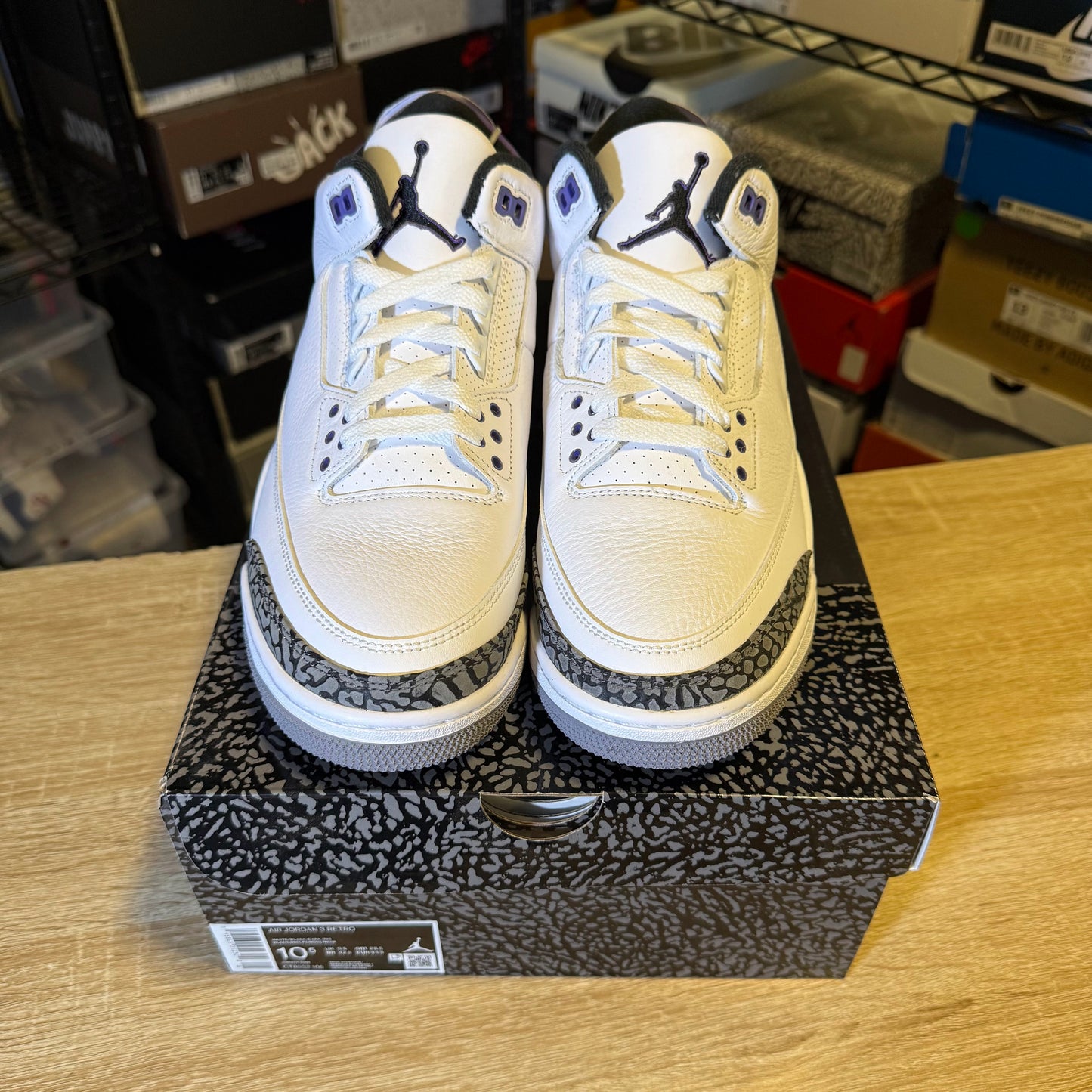 Size 10.5 - AJ 3 Dark Iris