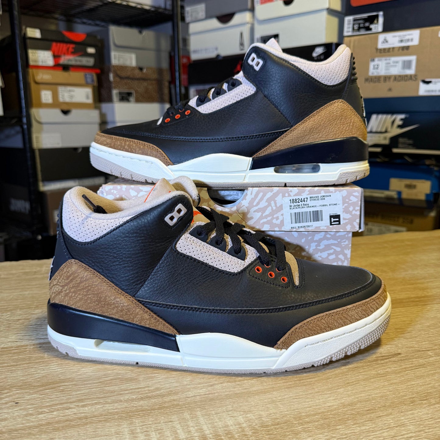 Size 10.5 AJ 3 Desert Elephant