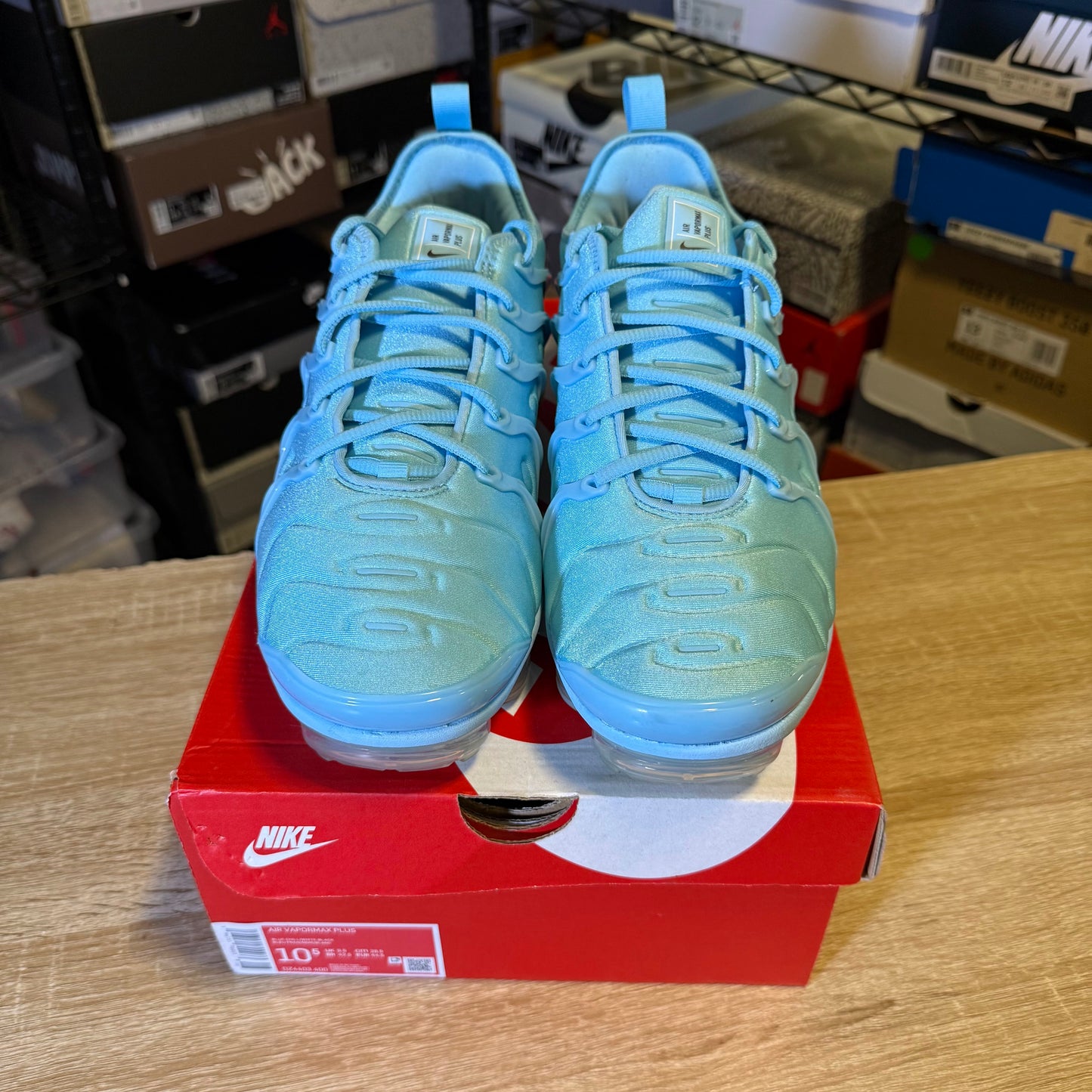 Size 10.5 - Air VaporMax Plus University Blue