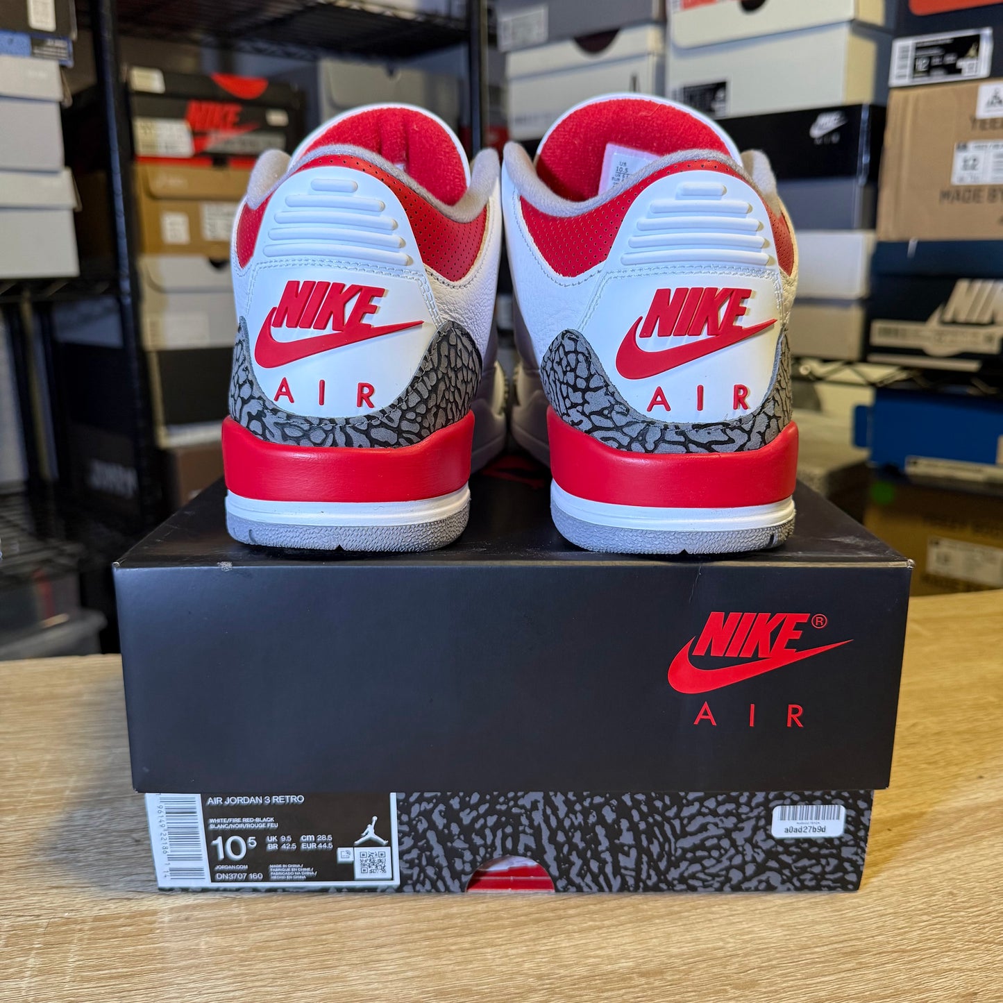 Size 10.5 - AJ 3 Fire Red