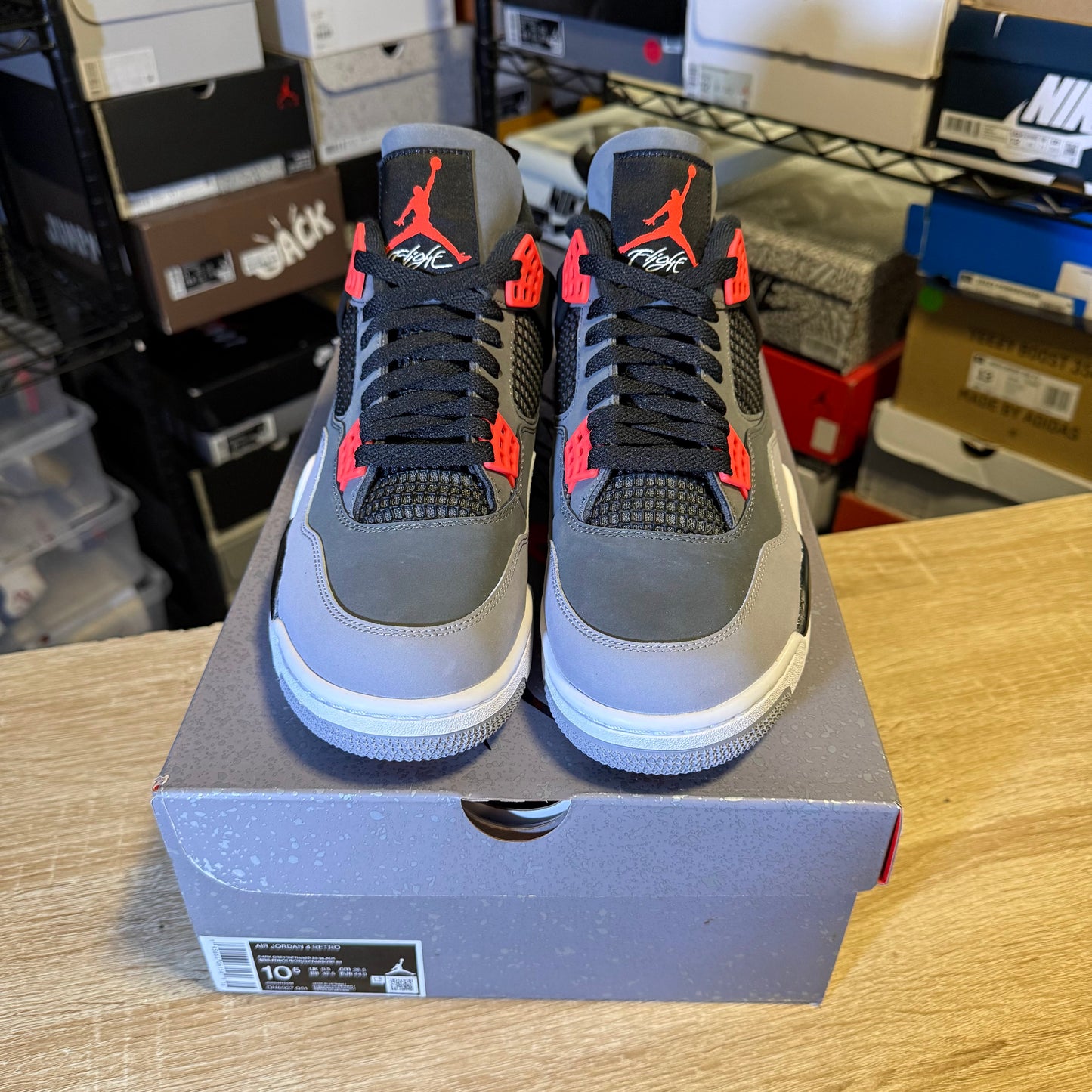 Size 10.5 AJ 4 Infrared
