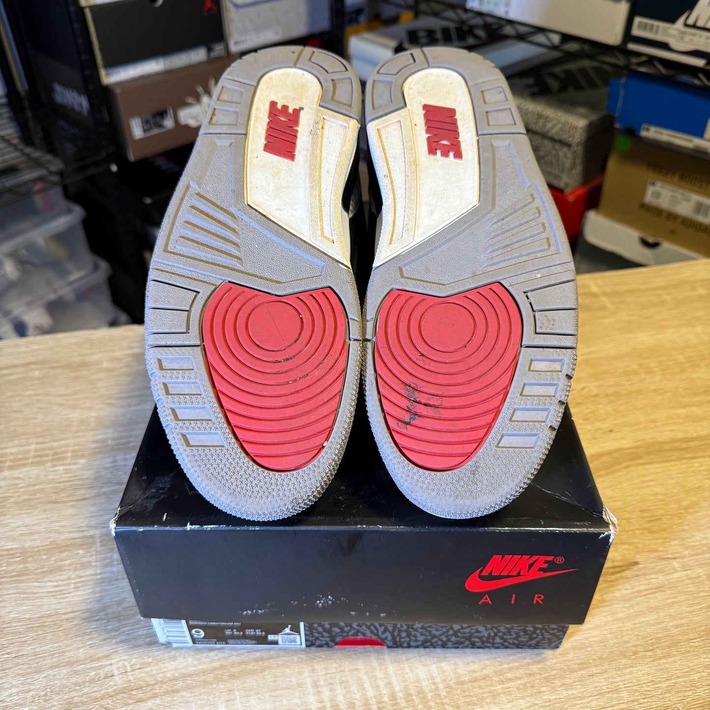Size 9 - AJ 3 Black Cement