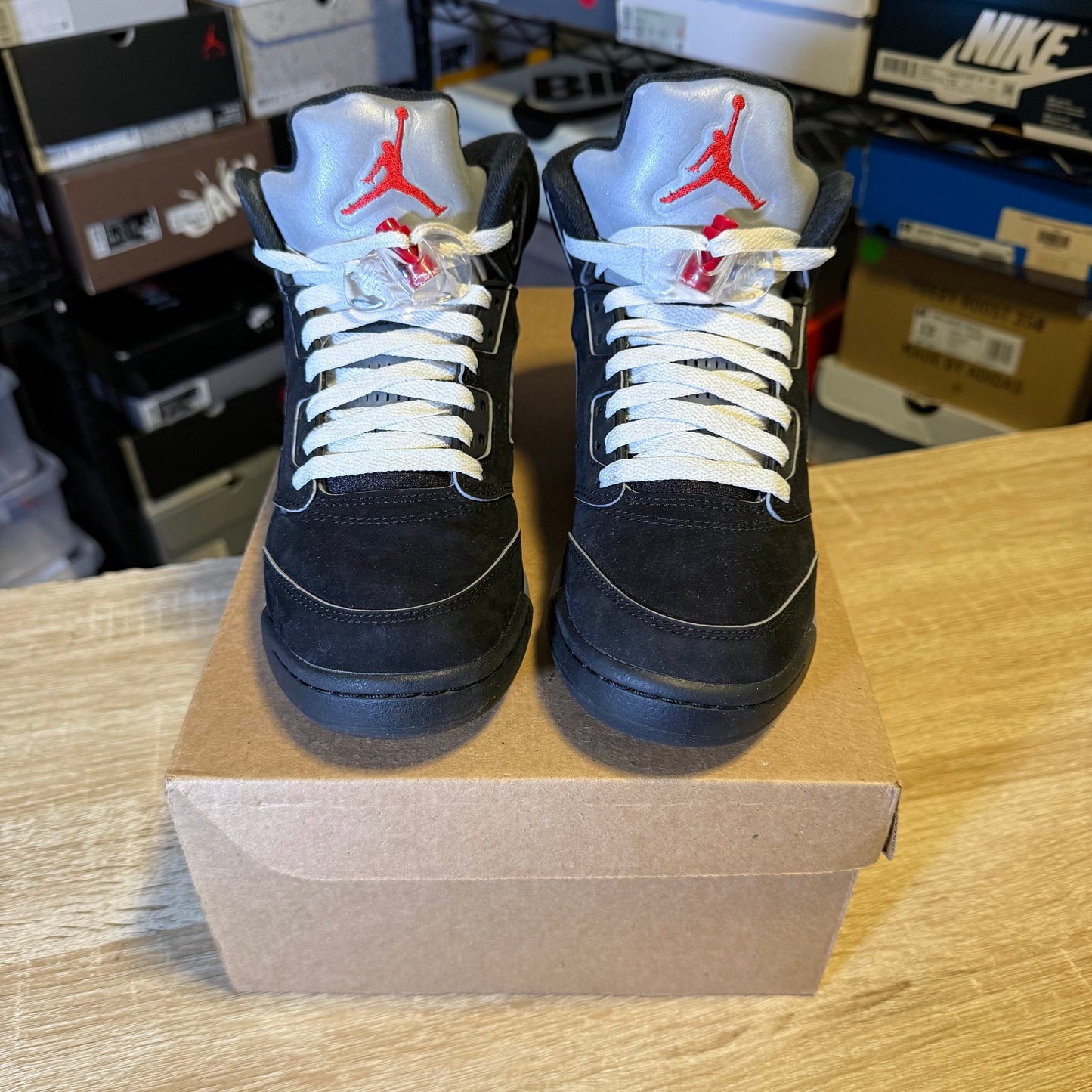 Size 5Y - AJ 5 Reimagined Black Metallic