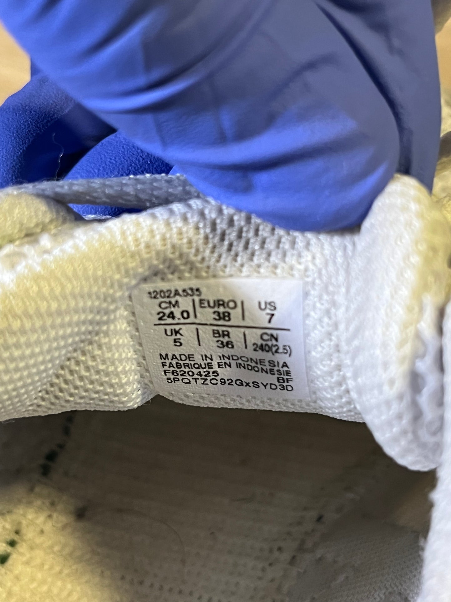 Size 5.5M - Asics Gel 1130 White Hunter Green