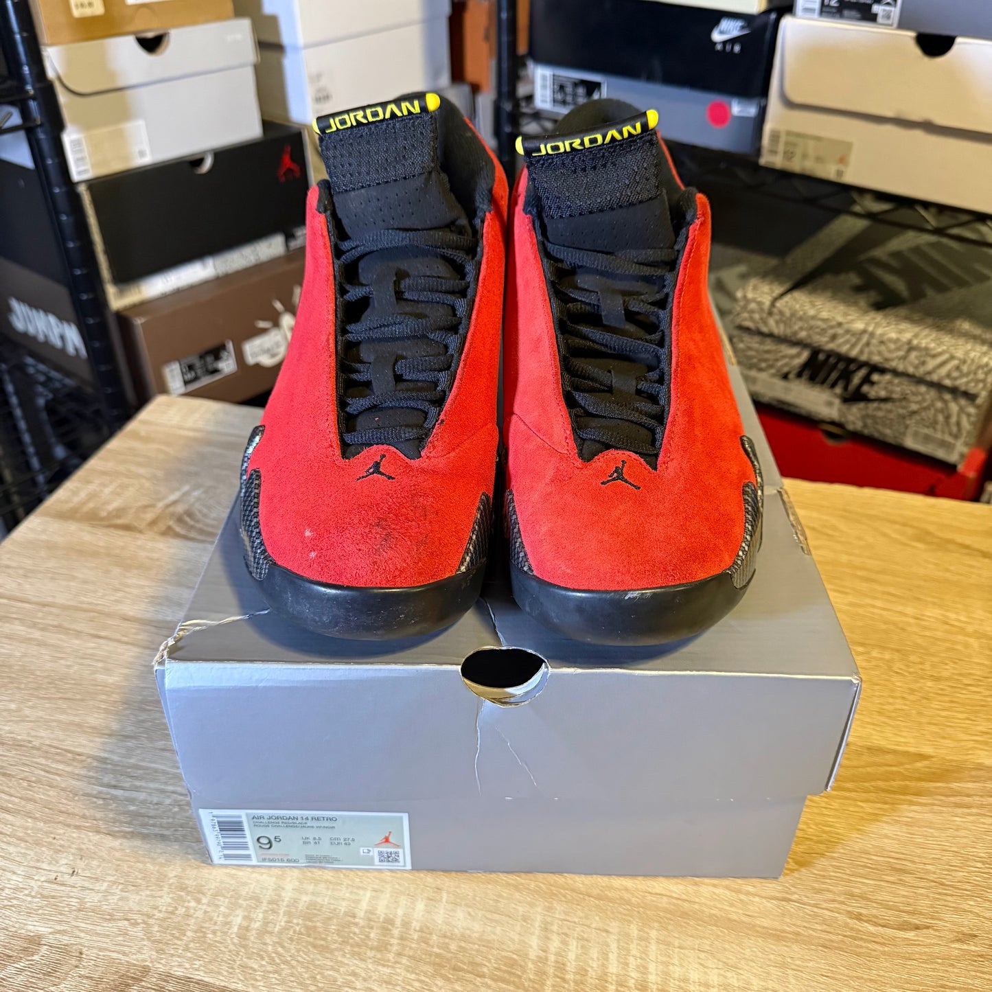 Size 9.5 - AJ 14 Retro 2025 Ferrari