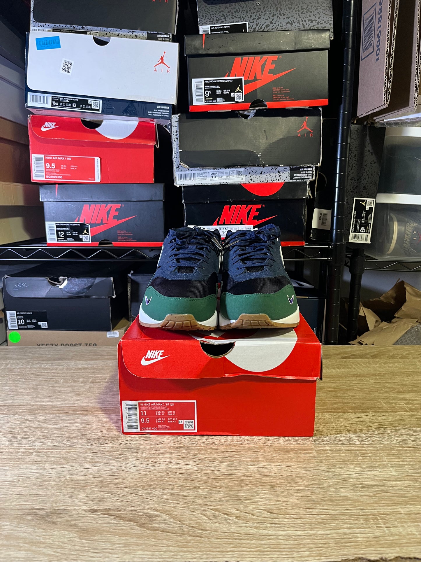 Size 9.5 - Air Max 1 Gorge Green