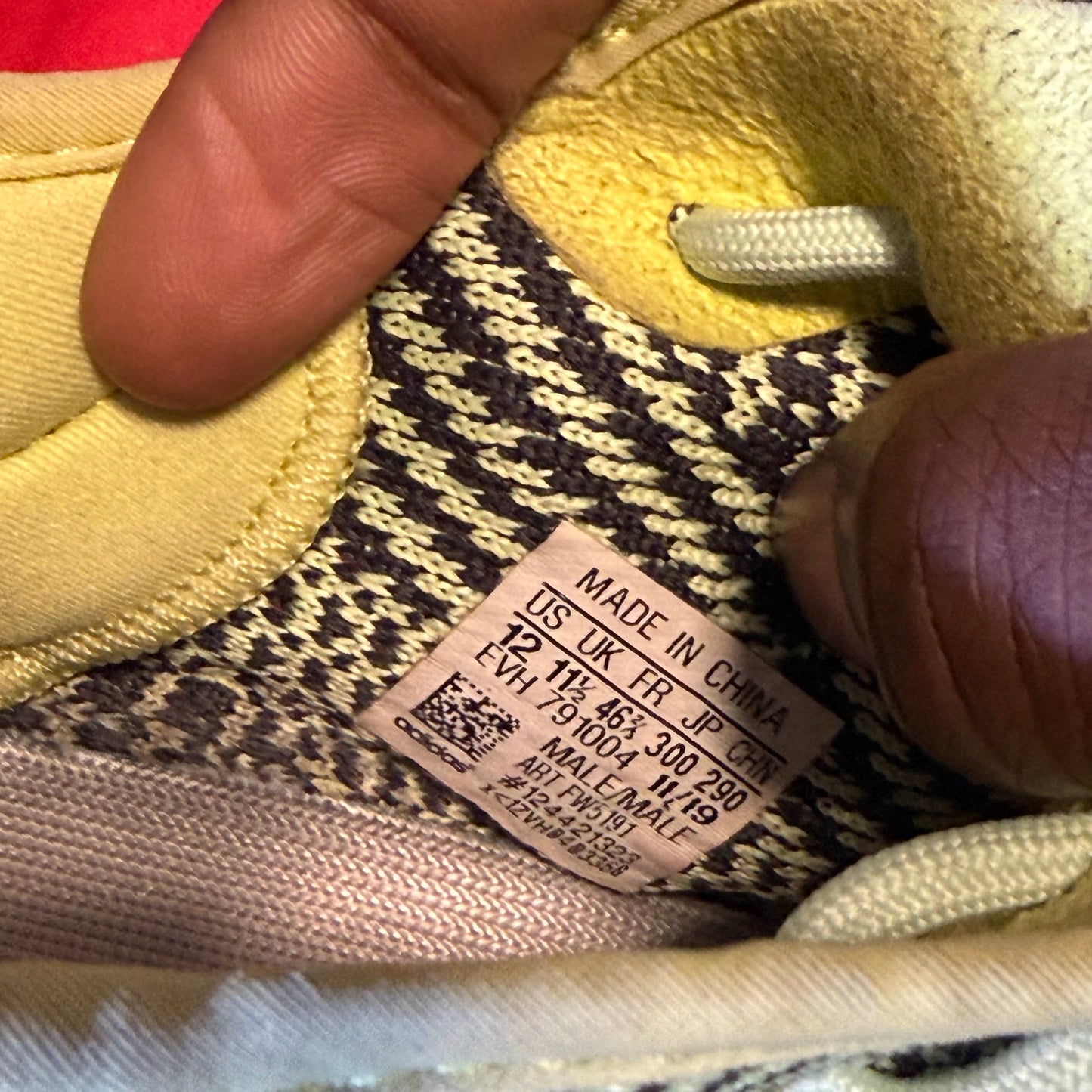 Size 12 - YZY 350 V2 Yeezreel Non-Reflective