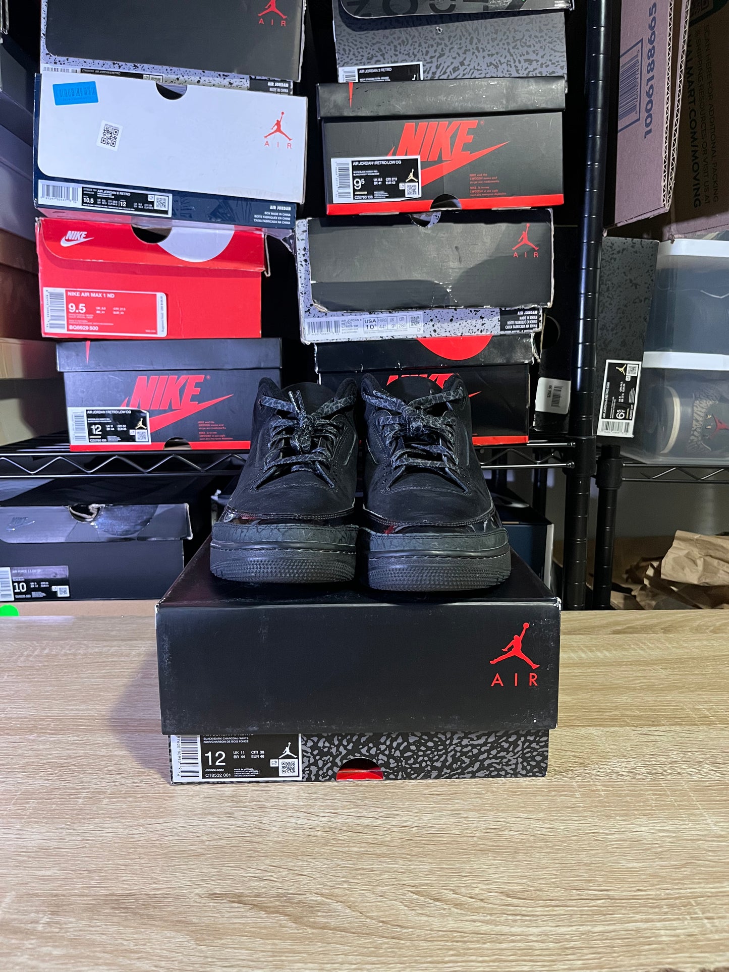 Size 12 – AJ 3 Black Cat