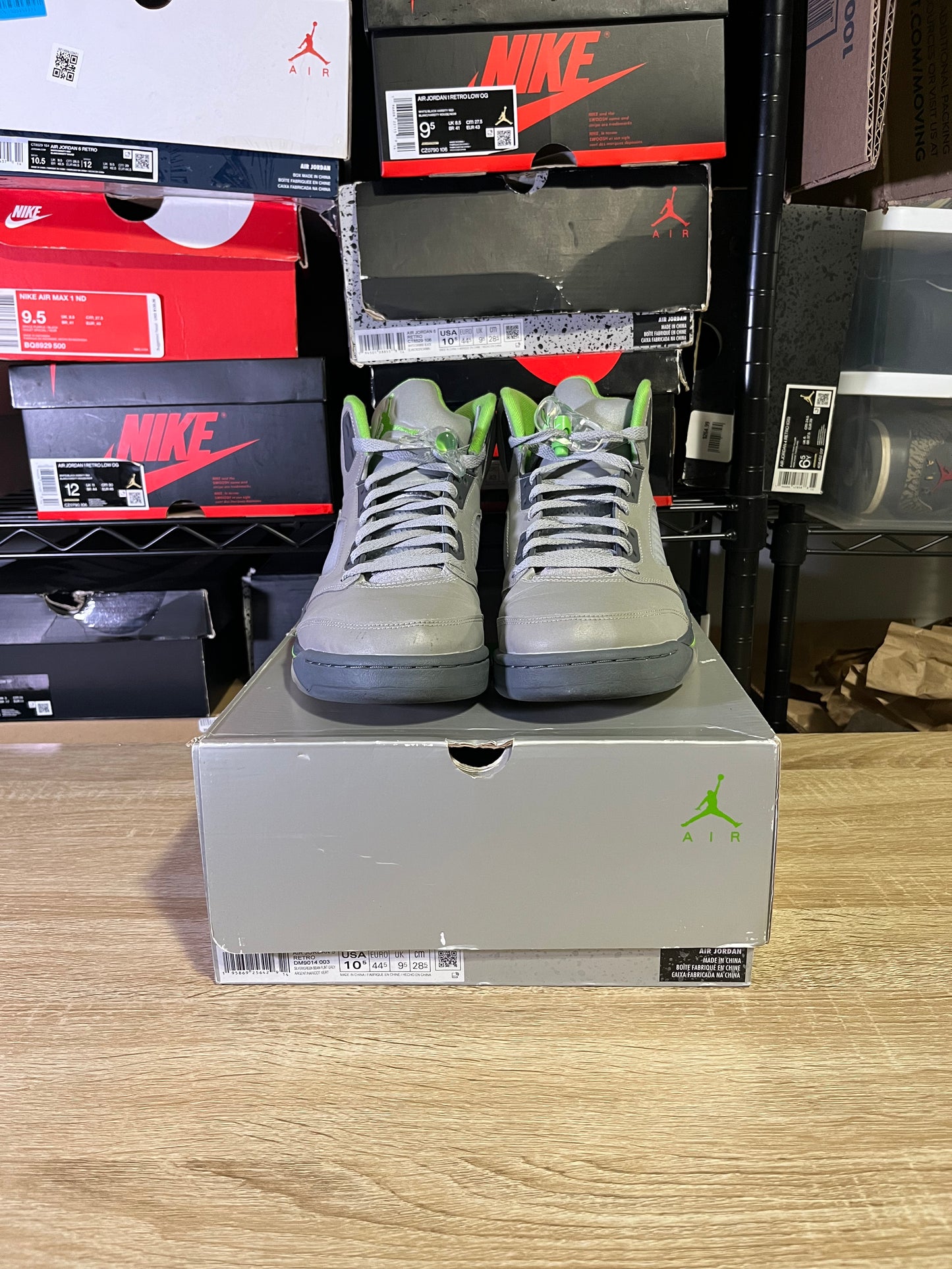Size 10.5 – AJ 5 Green Bean