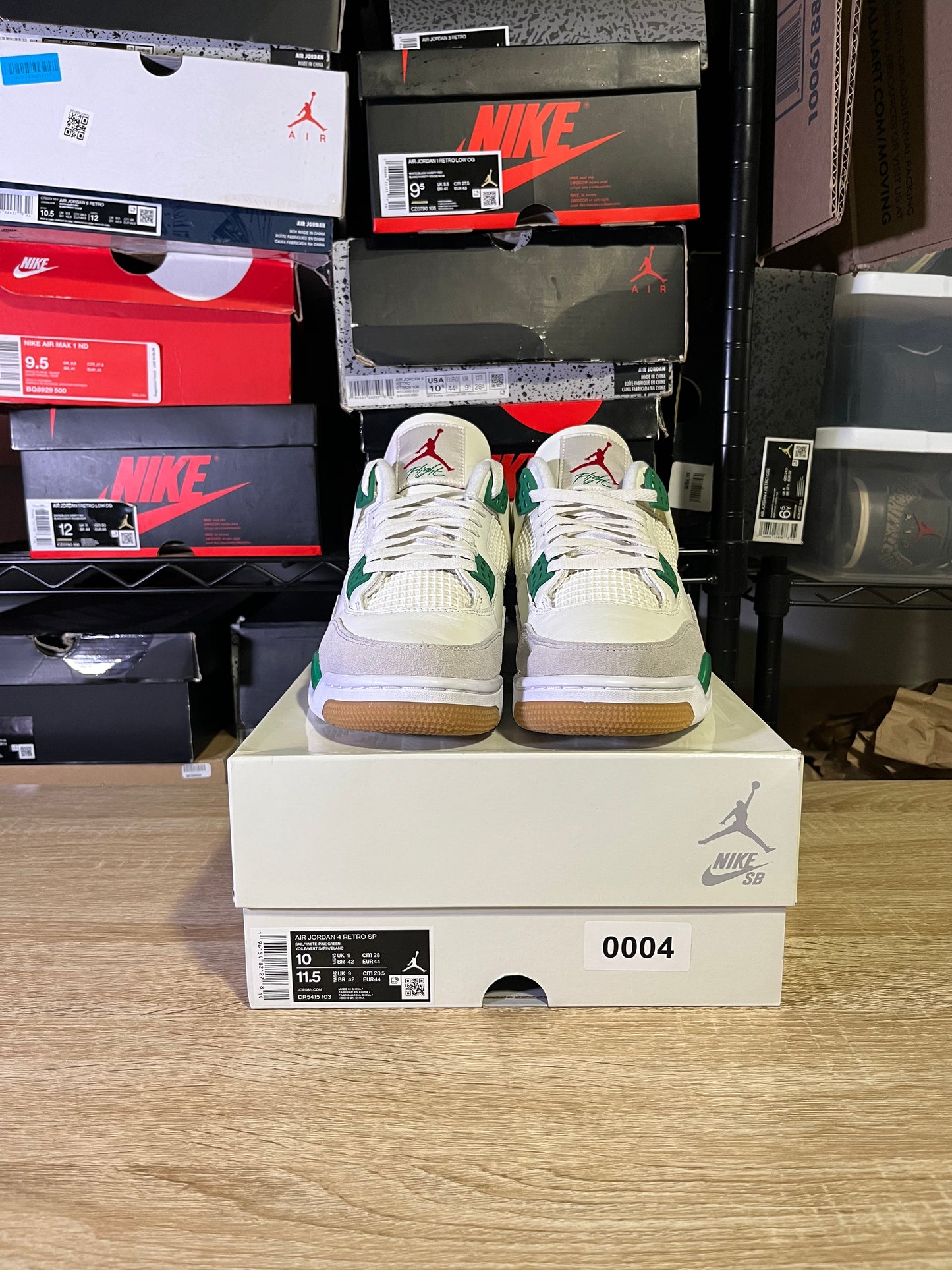 Size 10 – AJ 4 Pine Green SB