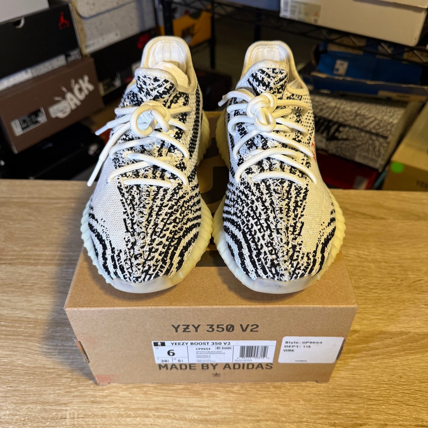 Size 6 – YZY 350 Zebra