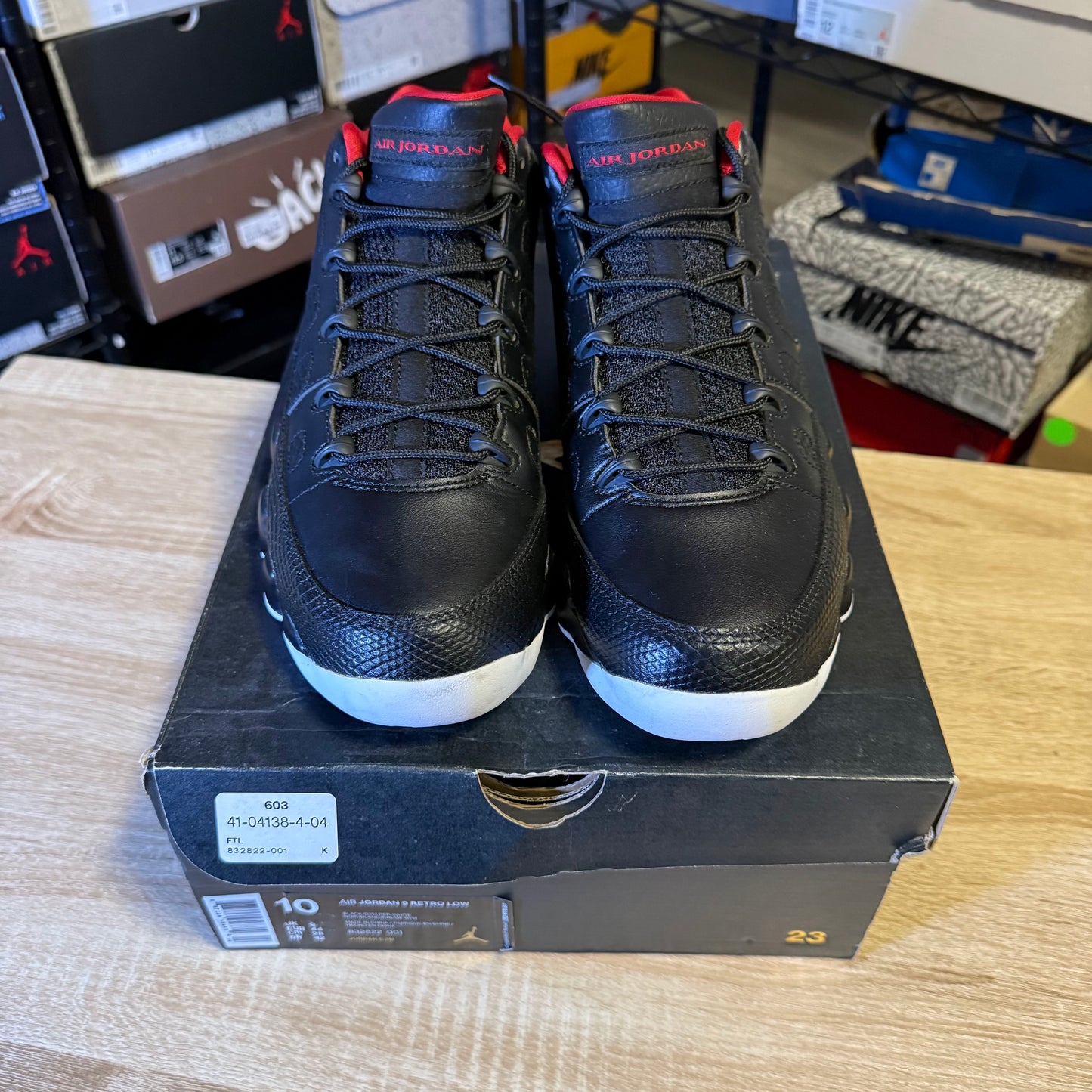 Size 10 – AJ 9 Low Snakeskin
