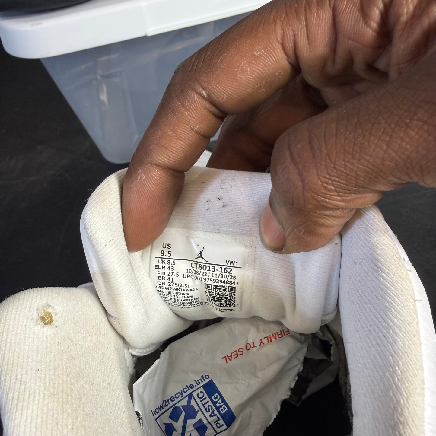 Size 9.5 - AJ 12 Taxi Flip