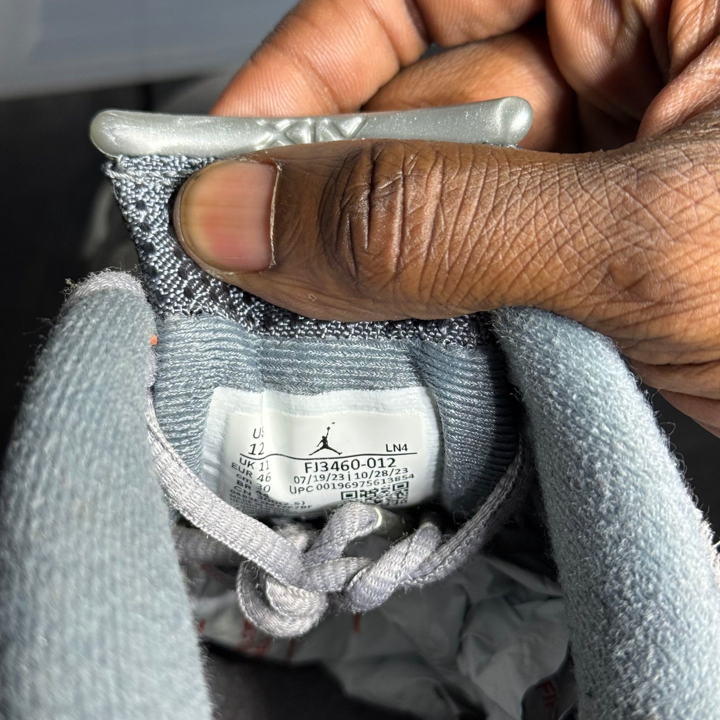 Size 12 - AJ 14 Wolf Grey