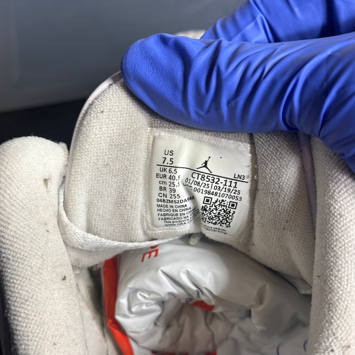 Size 7.5 - AJ 3 Pure Money