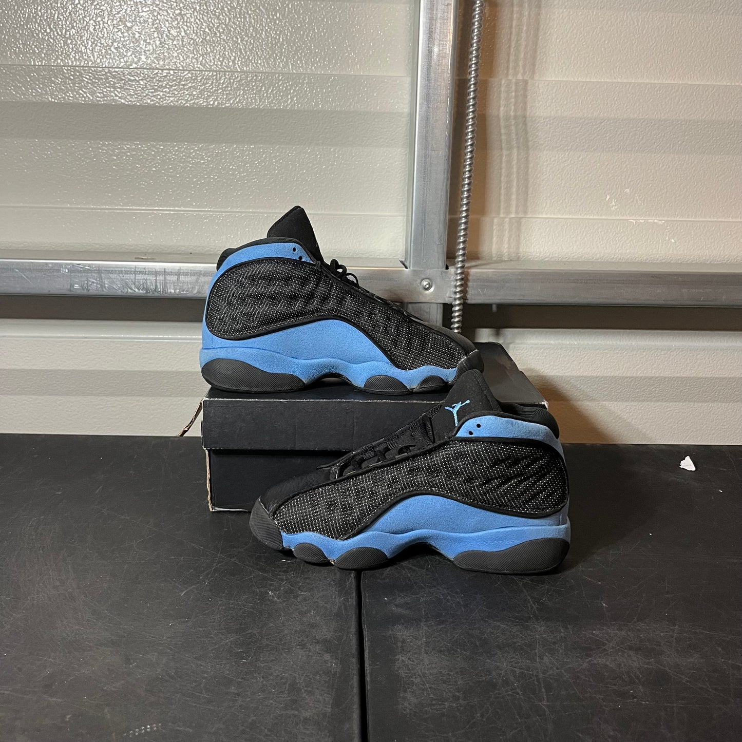 Size 4Y - AJ 13 Black University Blue